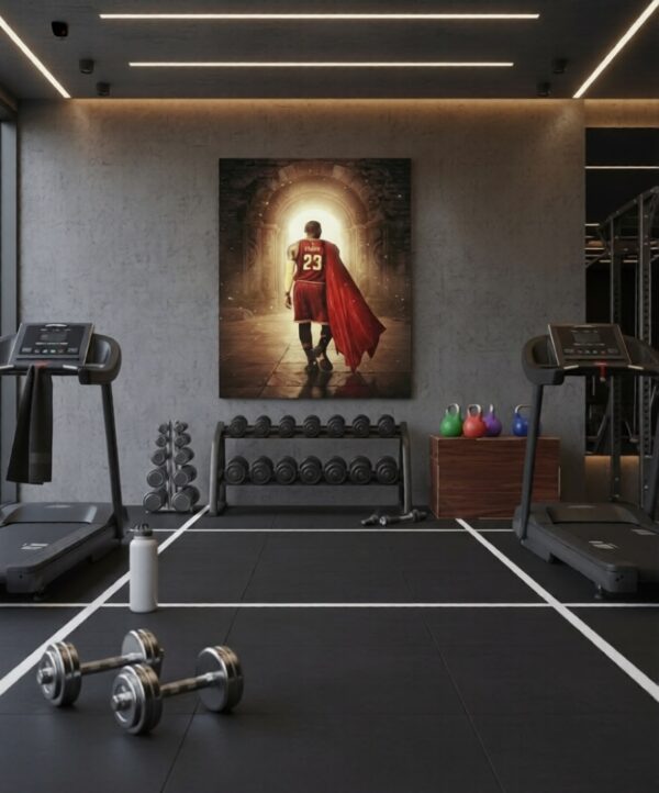 LeBron James Cleveland Cavaliers Wall Art – King James Legacy Illustration | NBA Champion Basketball Artwork