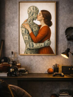 Love of Money – Surreal Conceptual Wall Art Print