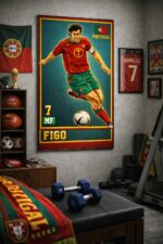 Luís Figo Iconic Football Artwork – The Art of Total Control