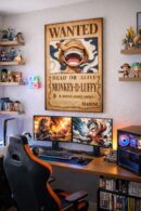 Monkey D. Luffy Wanted Poster – One Piece Anime Wall Art Print | Yonko Bounty Pirate Artwork