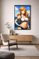 Nami – One Piece Anime Beach Art Print
