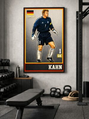 Oliver Kahn Iconic Football Artwork – The Guardian of the Goal