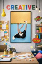 Ostrich Illustration Wall Art – Playful Surreal Animal Print for Modern Home & Creative Interior Decor