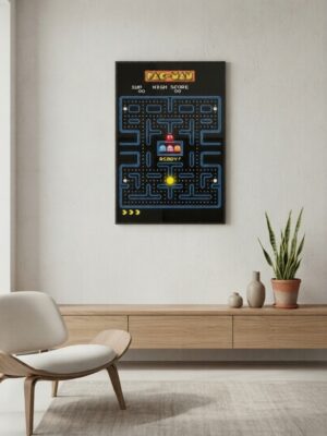 Pac-Man – Retro Arcade Maze Art Print