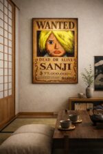 Sanji Wanted Poster – One Piece Anime Wall Art Print | Vintage Pirate Bounty Artwork