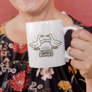 Goose Bumps Funny Animal Pun Coffee Mug