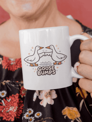 Goose Bumps Funny Animal Pun Coffee Mug