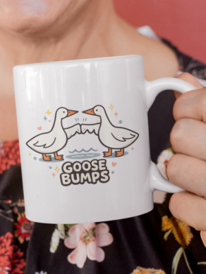Goose Bumps Funny Animal Pun Coffee Mug
