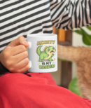 Anxiety Is My Cardio Mug – Cute Dinosaur Stress Humor Cup