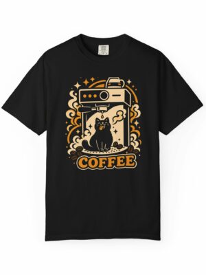Cat Barista Espresso Lover Graphic Tee