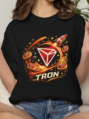 TRON Power Surge Crypto Unisex T-Shirt (100% Cotton)
