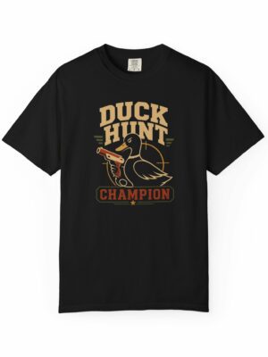Duck Hunt Champion Gamer Funny Graphic Tee