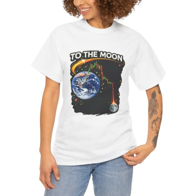 To The Moon Premium Cotton T-Shirt – Luxury Graphic Streetwear Tee Inspired by Crypto Markets & Modern Space Aesthetic