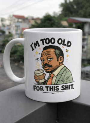 I’m Too Old for This Funny Coffee Mug