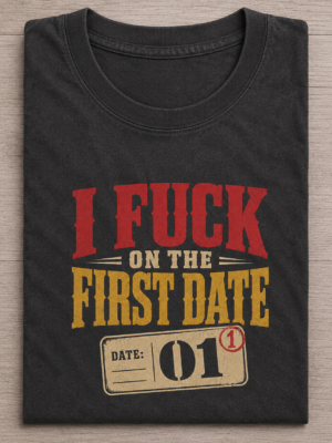 First Date Adult Humor Adult Gift Unisex Graphic Tee