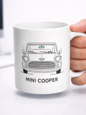 Mini Cooper Classic Mug – Vintage Compact Car Design