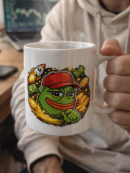 Pepe Crypto Millionaire Mug – Meme Coin Coffee Cup for Degens