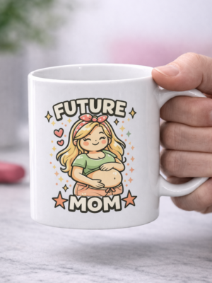 Future Mom Cute Pregnancy Mug – Baby Shower Gift Cup