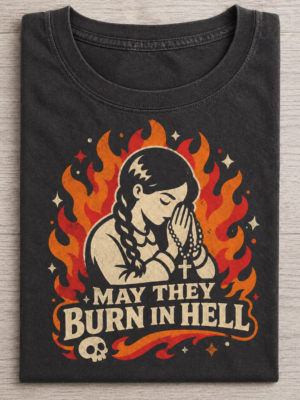 Gothic Prayer Dark Humor Dark Gift Unisex Graphic Tee