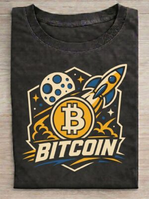 Crypto To The Moon Trader Crypto Humor Unisex Graphic Tee
