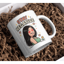 Stay Negative Mug – Heart Eyes Girl Sarcastic Positive Vibes Twist Cup