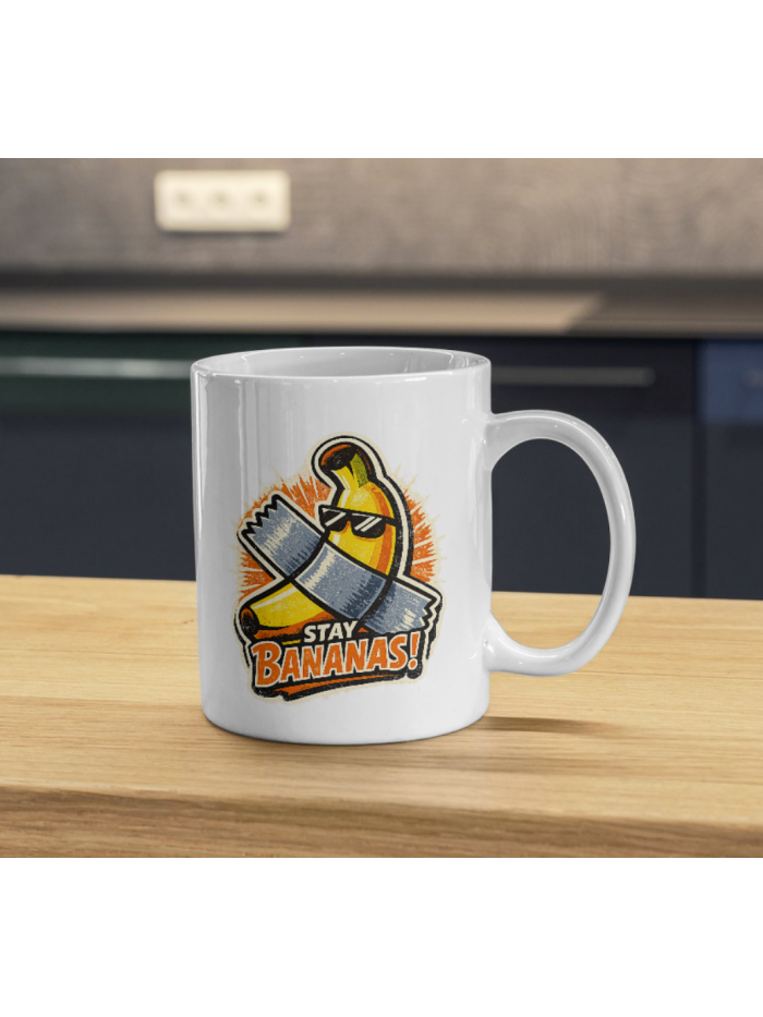 Stay Bananas Funny Banana Mug – Cool Fruit Humor Cup