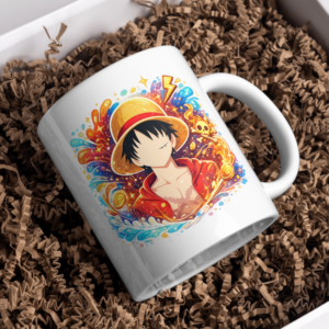 Minimalist Pirate Anime Ceramic Coffee Mug