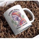 Cyborg Queen Mug – Human & Machine Futuristic Art Design