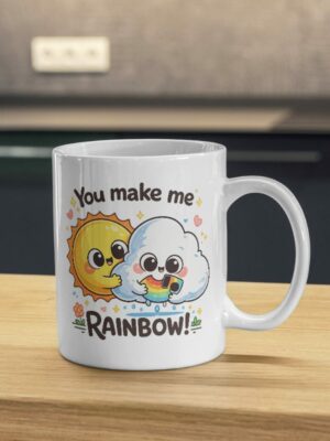 You Make Me Rainbow – Sun & Cloud Mug