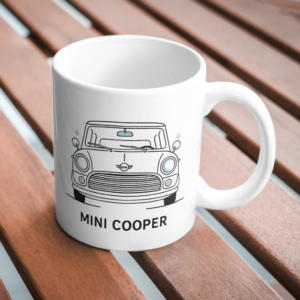 Mini Cooper Classic Mug – Vintage Compact Car Design