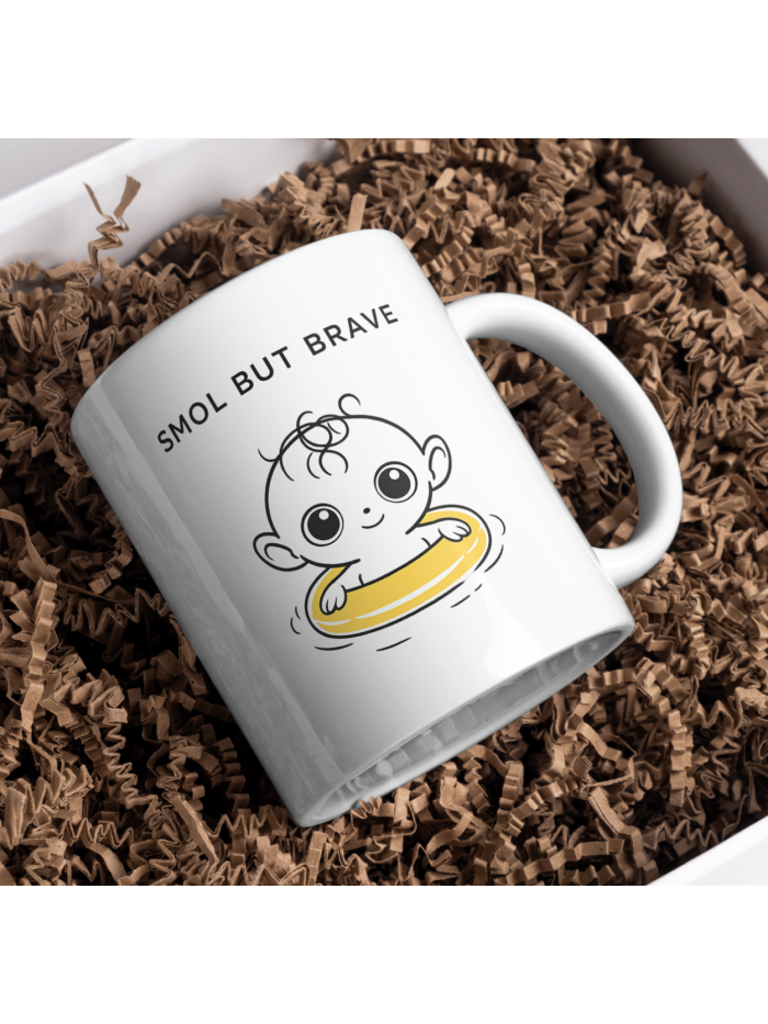 Smol But Brave – Cute Baby Float Mug