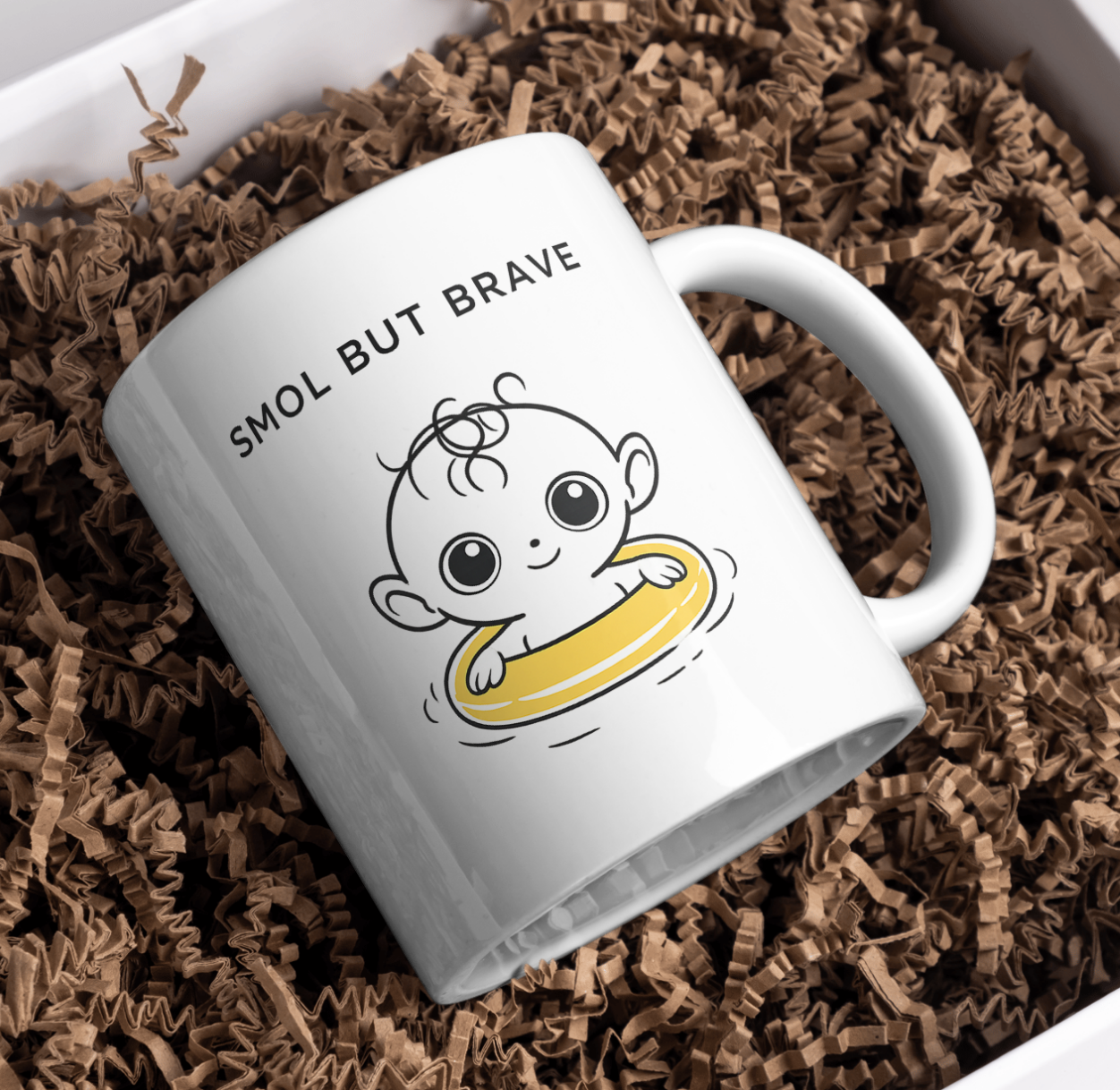 Smol But Brave – Cute Baby Float Mug