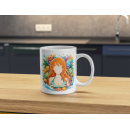 Tropical Anime Woman Ceramic Coffee Mug
