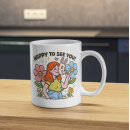 Happy To See You – Hidden Smile Art Mug