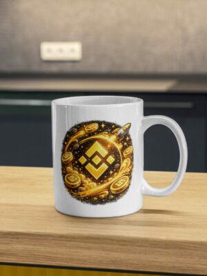 Binance Rocket Crypto Mug – BNB Trading Coffee Cup for Crypto Investors