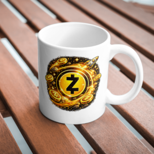 Zcash Rocket Mug – Privacy Coin Coffee Cup for Crypto Holders