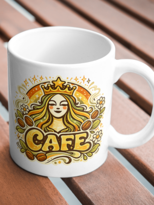 Coffee Queen Mug – Royal Café Lover Design