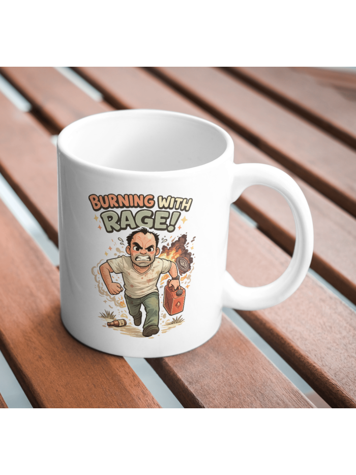 Burning With Rage – Fuel Run Mug