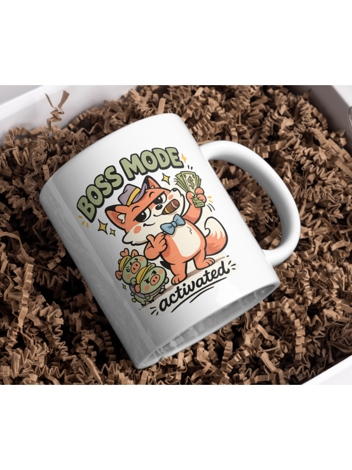 Boss Mode Activated – Money Fox Mug