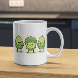 See No Evil Acorns – Cute Trio Mug