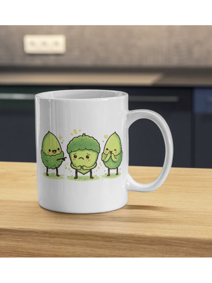 See No Evil Acorns – Cute Trio Mug