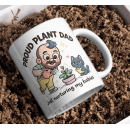 Proud Plant Dad Mug – Funny Gardening Cat Lover Design