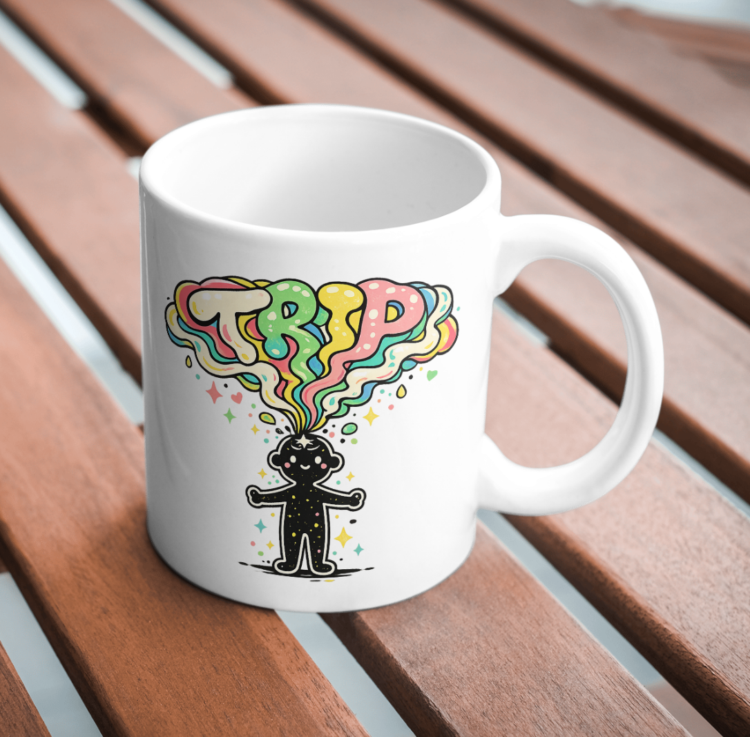 Trip Mind Explosion Mug – Psychedelic Brain Art