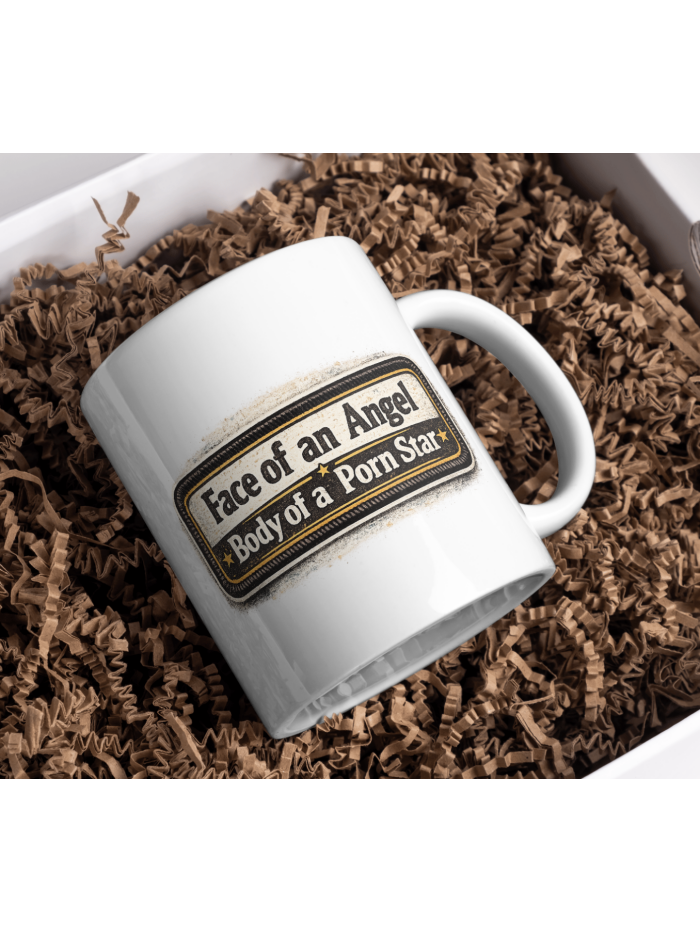 Face of an Angel Body of a Porn Star Mug – Bold Statement Cup