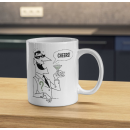 Cheers Mystery Mug – Noir Masked Character Cocktail Design