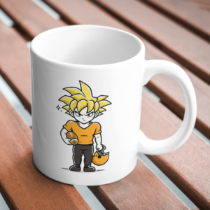 Super Saiyan Football Hero Mug – Anime Sports Warrior