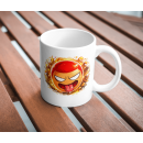 Playful Anime Emoji Explosion Ceramic Coffee Mug