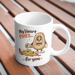 My Heart Fries For You – Funny Potato Mug