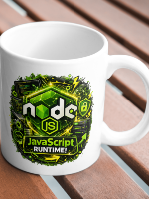 Node.js JavaScript Runtime Mug – Backend Developer Coffee Cup