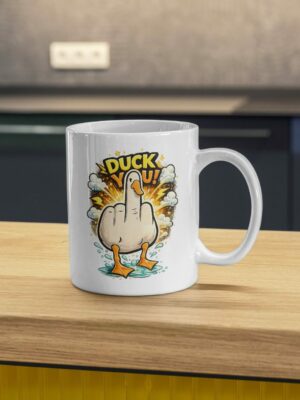 Duck You Funny Mug – Sarcastic Duck Meme Cup